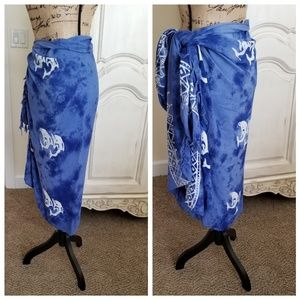 Sarong 44x60 + fringe (pareo, pareau, lava-lava)